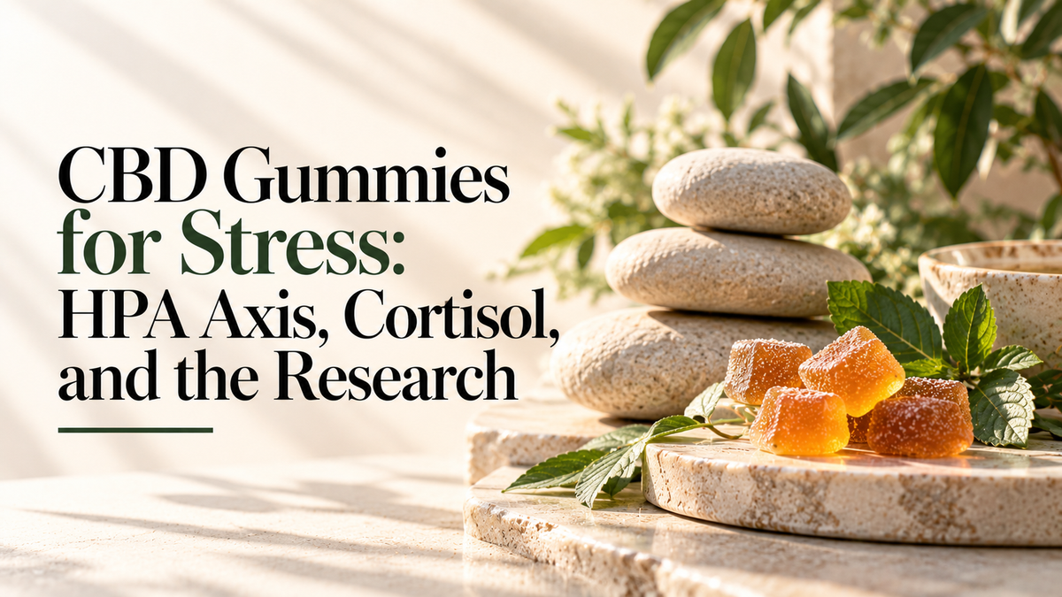 CBD Gummies for Stress: HPA Axis, Cortisol, and the Research