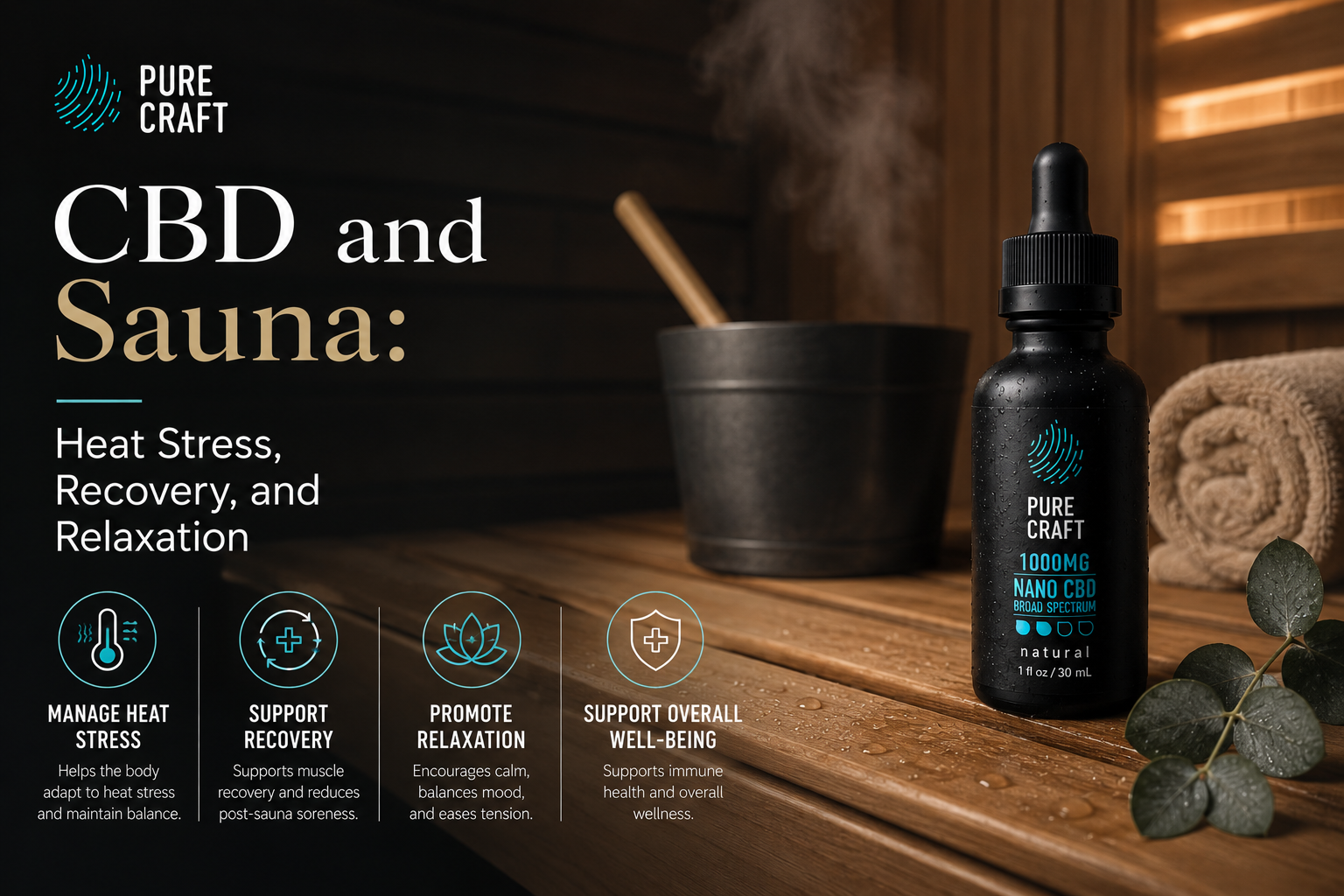 CBD and Sauna: Heat Stress, Recovery, and Relaxation | PureCraft CBD