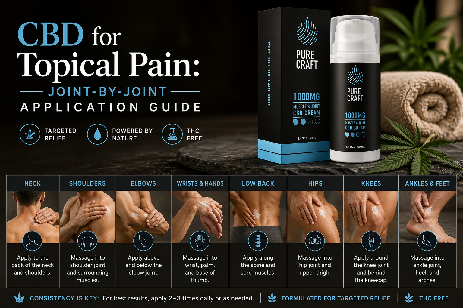 CBD for Topical Pain: Joint-by-Joint Application Guide | PureCraft CBD