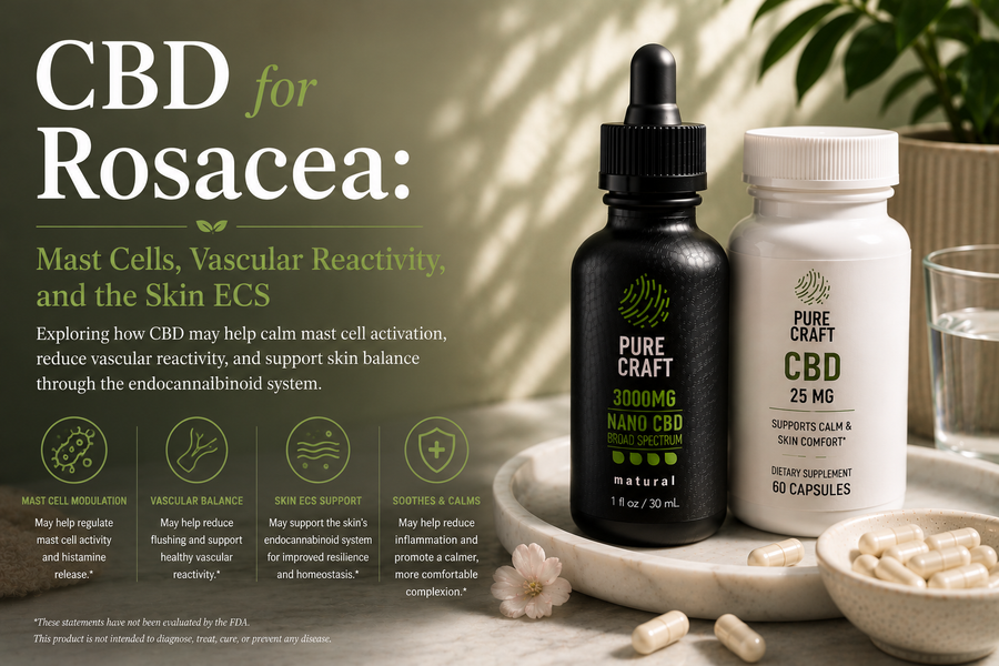 CBD for Rosacea: Mast Cells, Vascular Reactivity, and the Skin ECS | PureCraft CBD