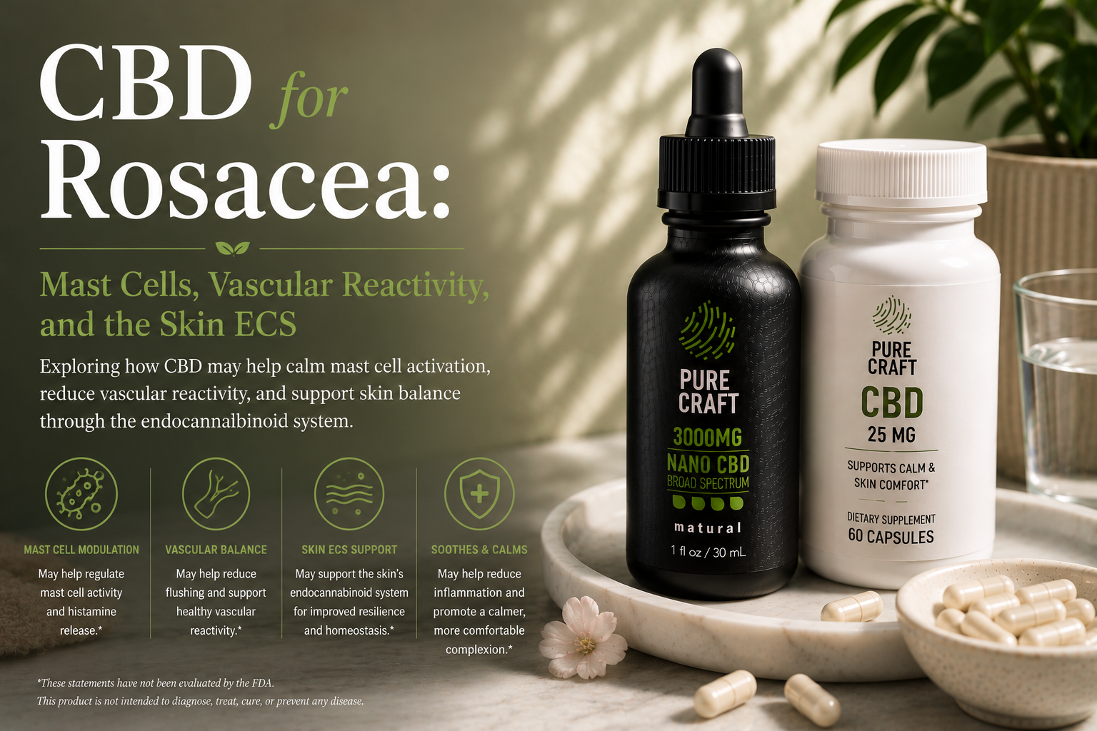 CBD for Rosacea: Mast Cells, Vascular Reactivity, and the Skin ECS | PureCraft CBD