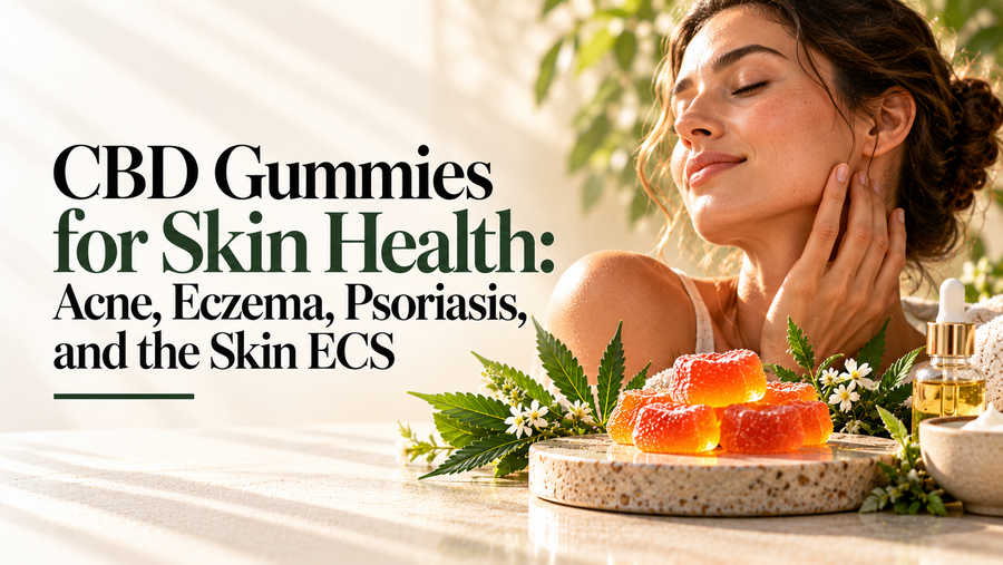 CBD Gummies for Skin Health: Acne, Eczema, Psoriasis, and the Skin ECS