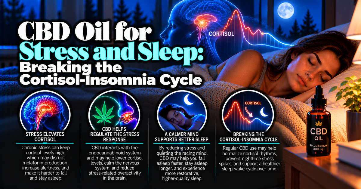 CBD Oil for Stress and Sleep: Breaking the Cortisol-Insomnia Cycle
