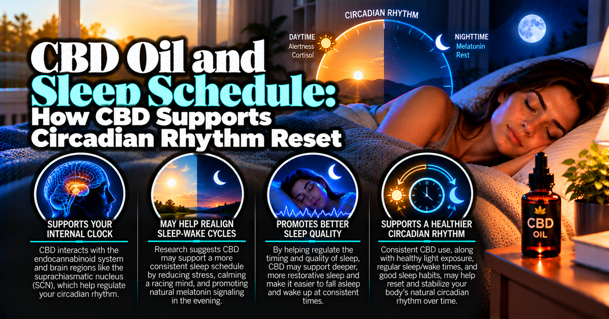 CBD Oil and Sleep Schedule: How CBD Supports Circadian Rhythm Reset