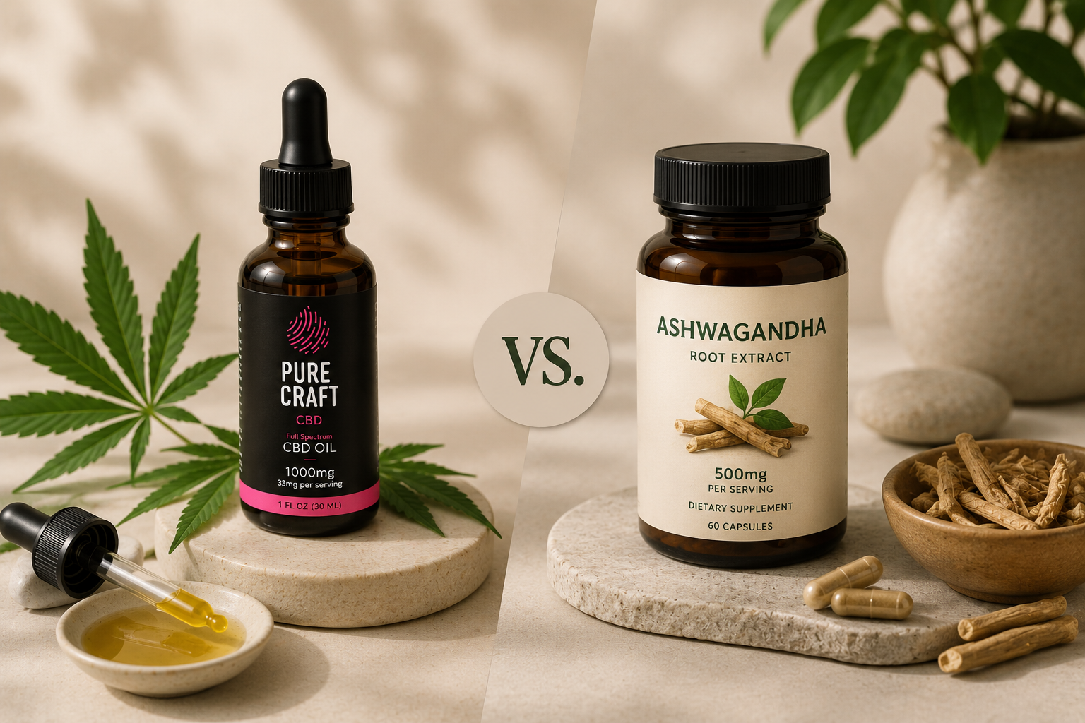 CBD vs. Ashwagandha: Which Is Better for Stress? | PureCraft CBD