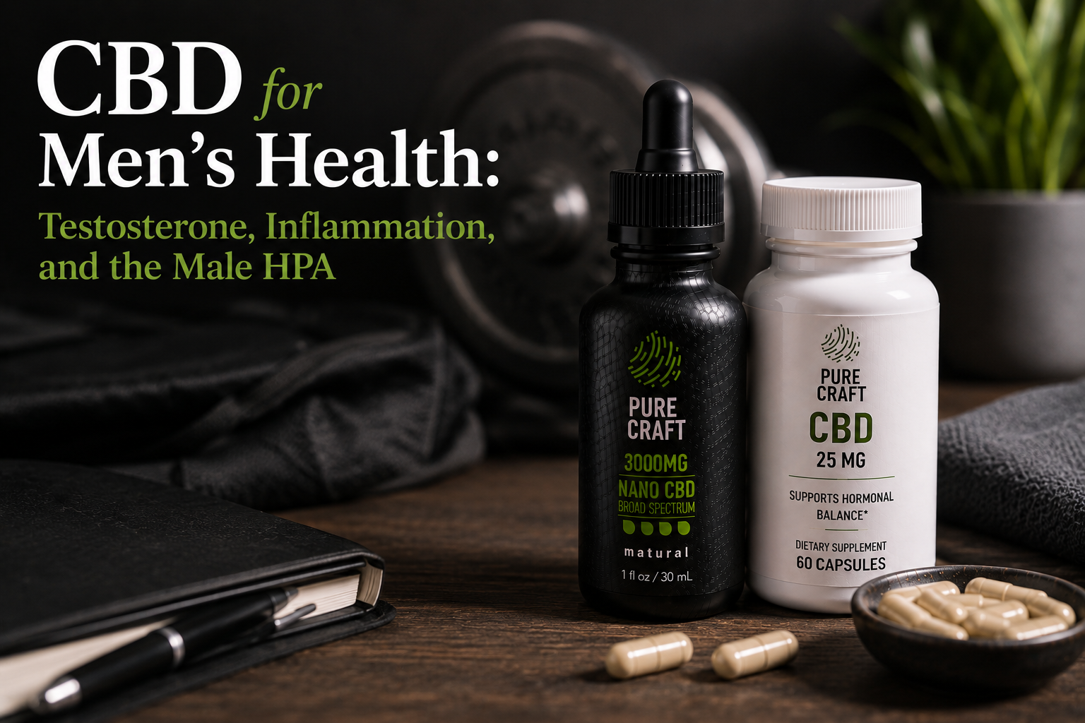 CBD for Men's Health: Testosterone, Inflammation, and the Male HPA | PureCraft CBD