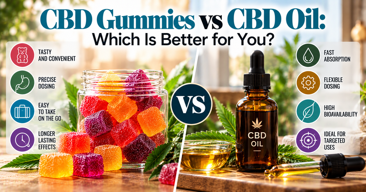 CBD Gummies vs CBD Oil: Which Is Better for You?