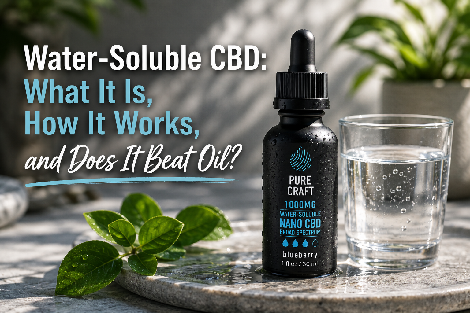 Water-Soluble CBD: What It Is, How It Works, and Does It Beat Oil? | PureCraft CBD
