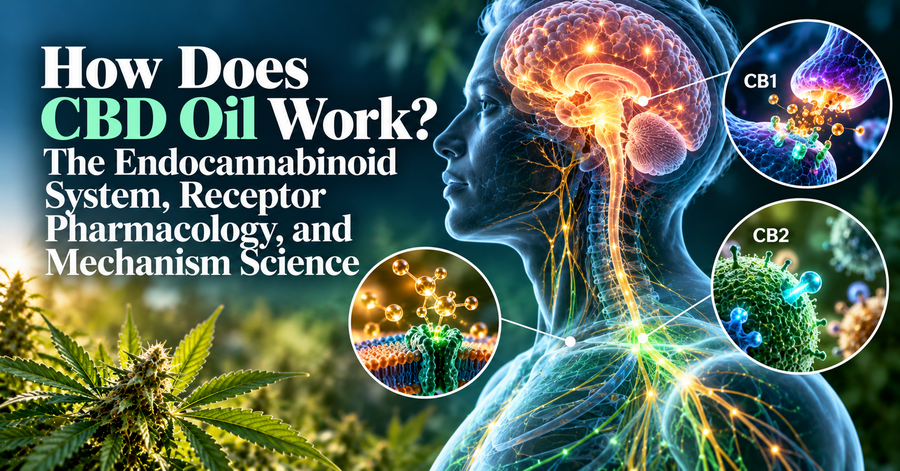 How Does CBD Oil Work? The Endocannabinoid System, Receptor Pharmacology, and Mechanism Science
