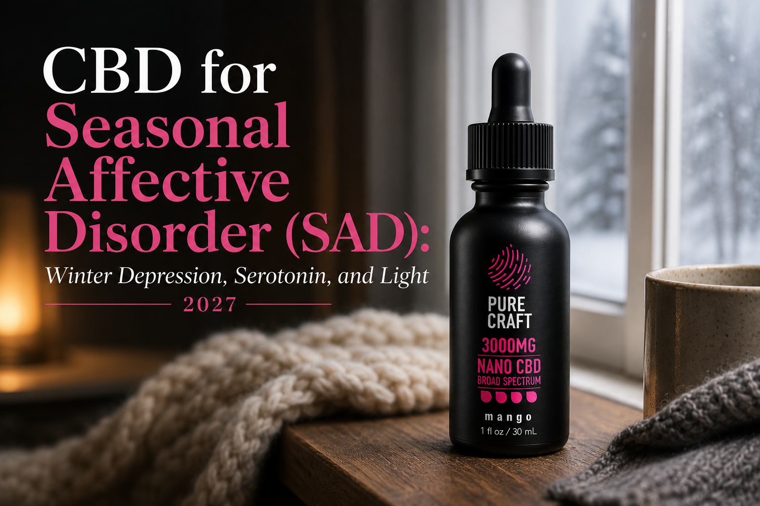 CBD for Seasonal Affective Disorder (SAD): Winter Depression, Serotonin, and Light 2027 | PureCraft CBD
