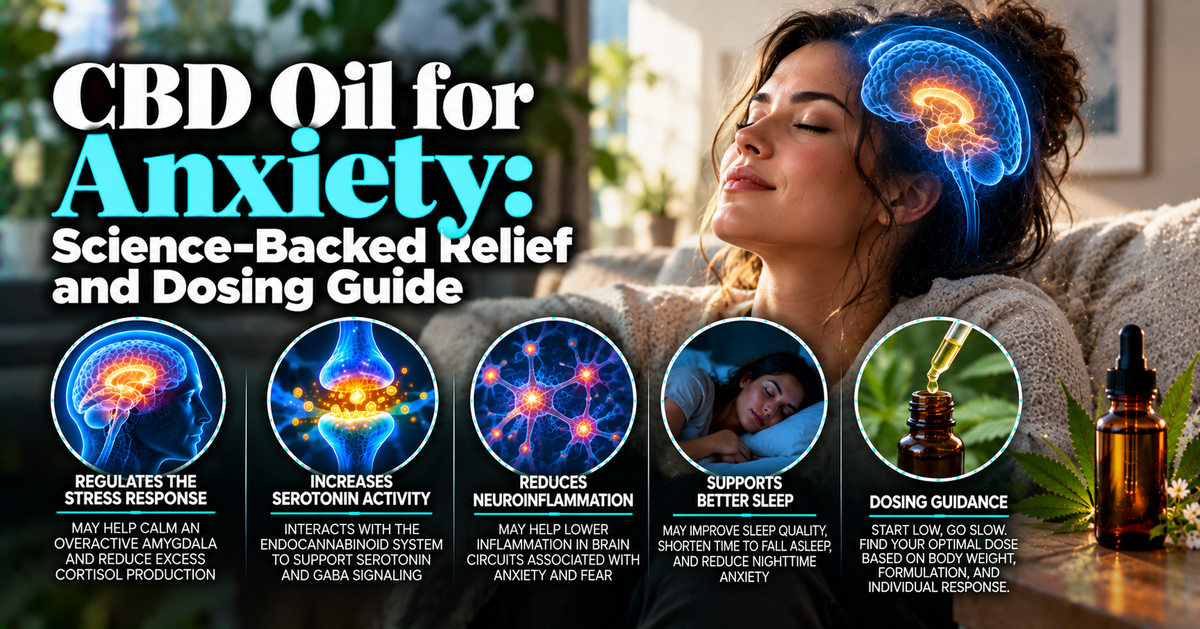 CBD Oil for Anxiety: Science-Backed Relief and Dosing Guide