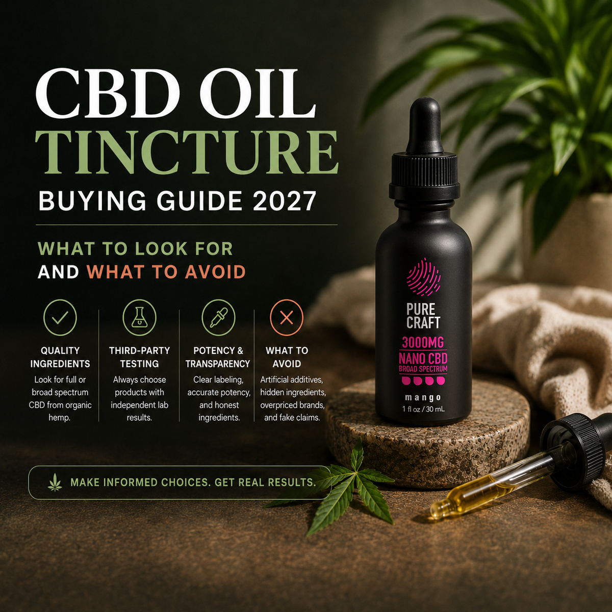 CBD Oil Tincture Buying Guide 2027: What to Look For and What to Avoid | PureCraft CBD