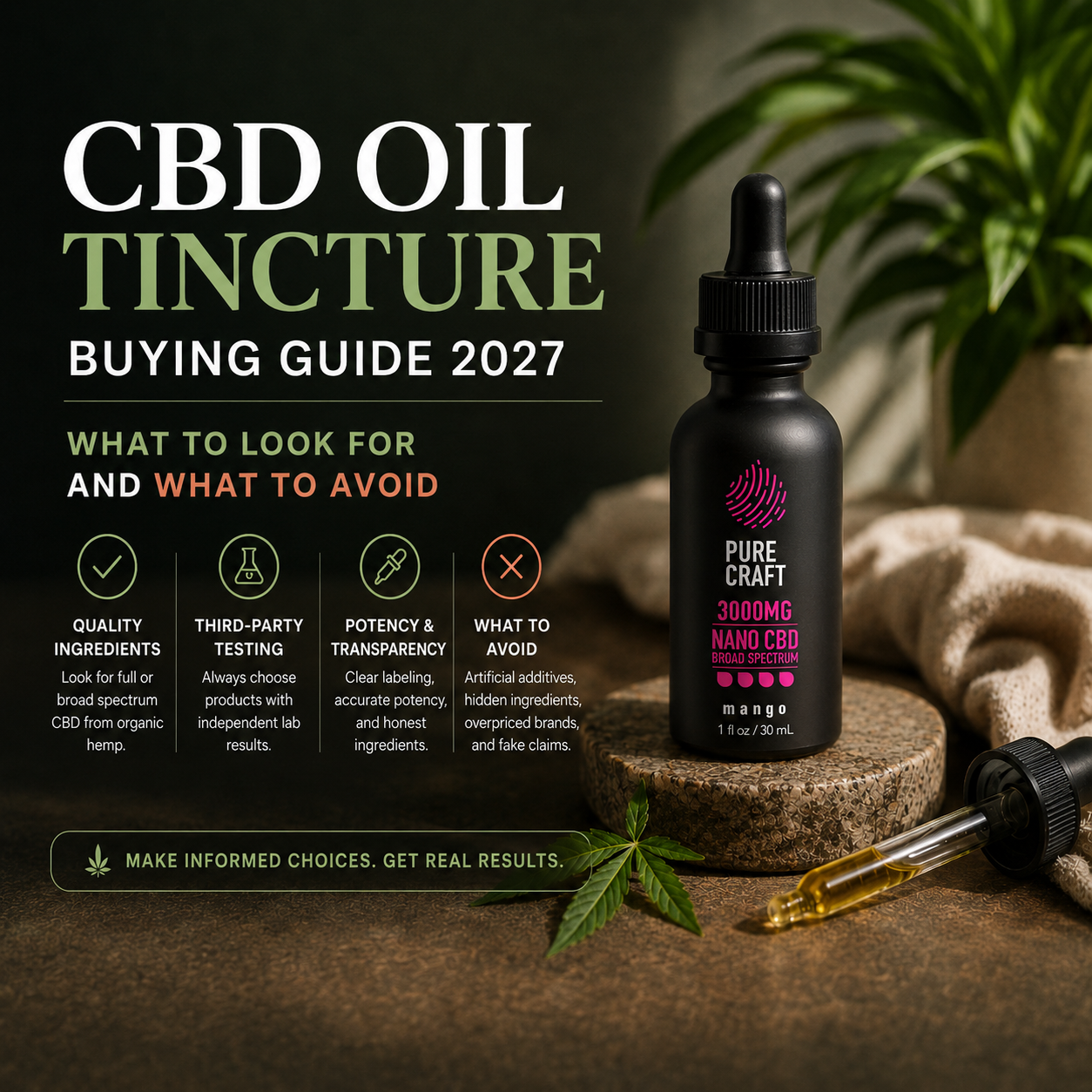 CBD Oil Tincture Buying Guide 2027: What to Look For and What to Avoid | PureCraft CBD