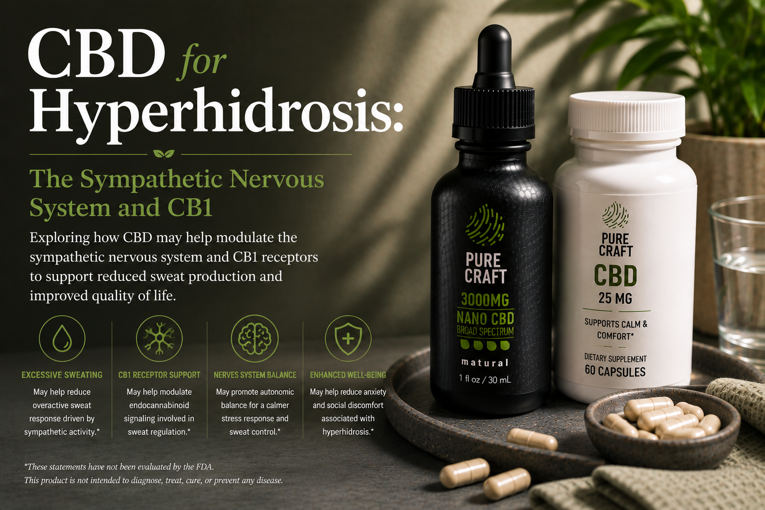 CBD for Hyperhidrosis: The Sympathetic Nervous System and CB1 | PureCraft CBD