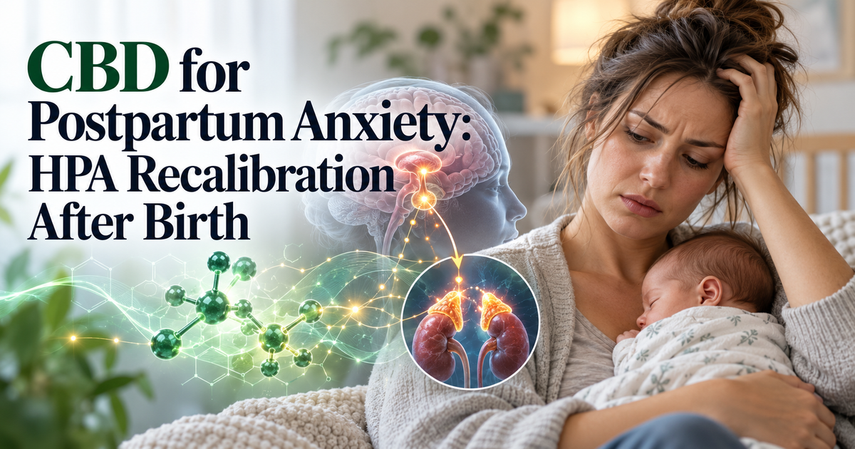 CBD for Postpartum Anxiety: HPA Recalibration After Birth | PureCraft CBD