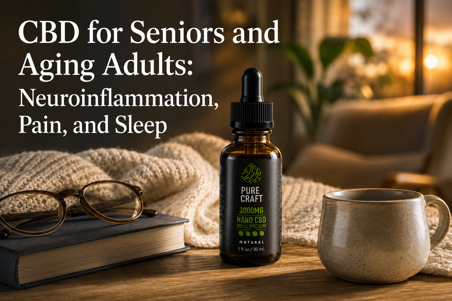 CBD for Seniors and Aging Adults: Neuroinflammation, Pain, and Sleep | PureCraft CBD