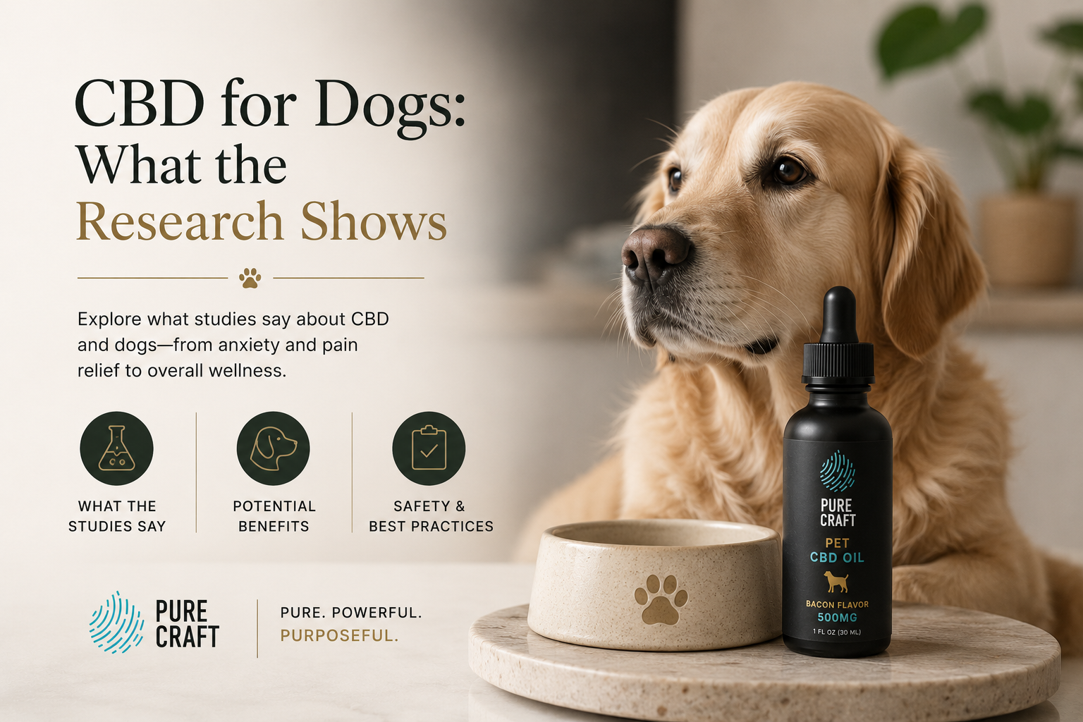 CBD for Dogs: What the Research Shows | PureCraft CBD