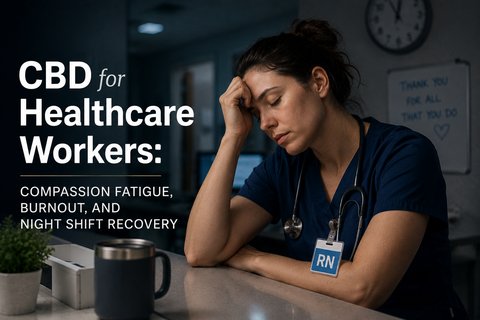 CBD for Healthcare Workers: Compassion Fatigue, Burnout, and Night Shift Recovery | PureCraft CBD