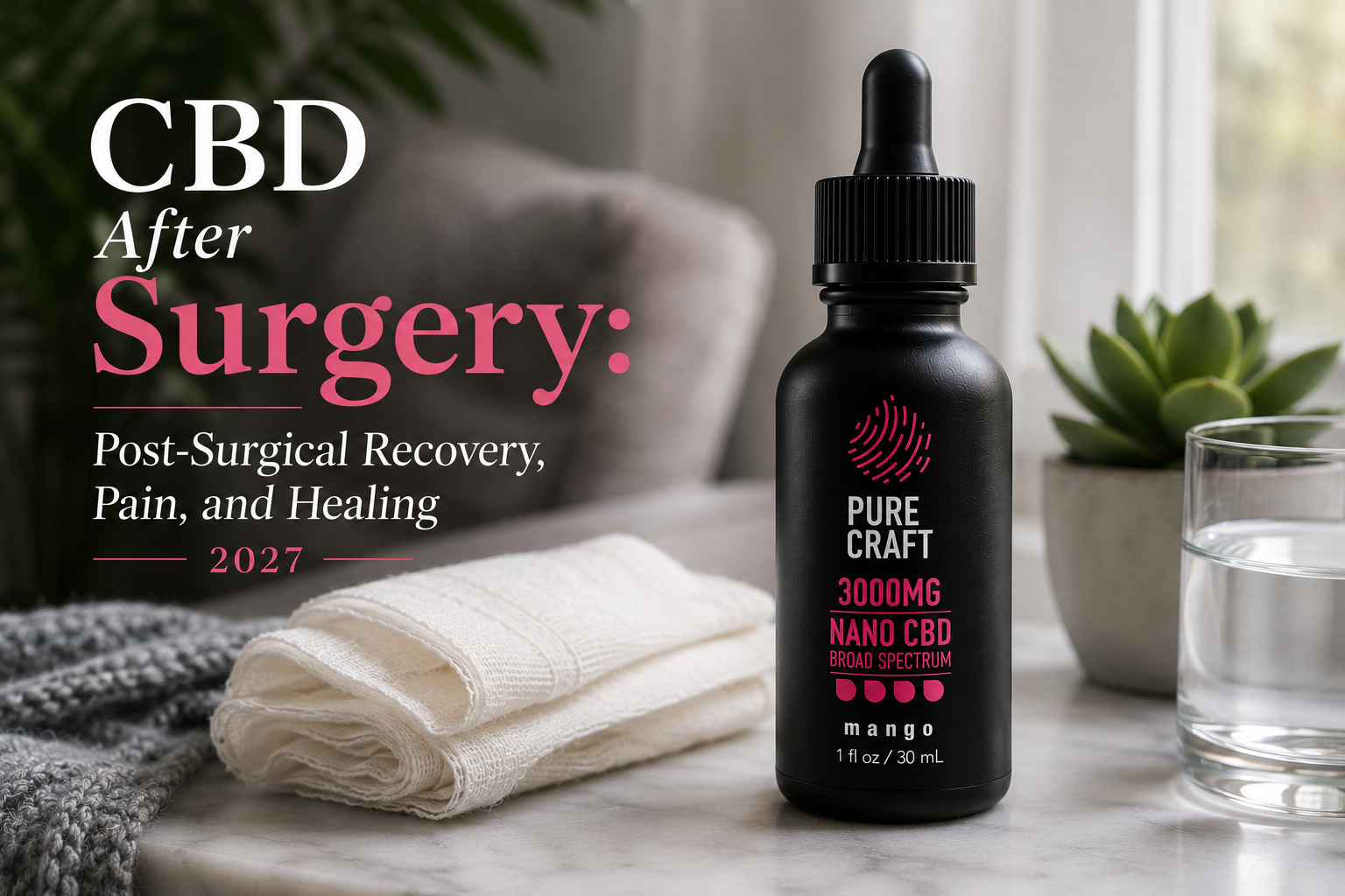 CBD After Surgery: Post-Surgical Recovery, Pain, and Healing 2027 | PureCraft CBD