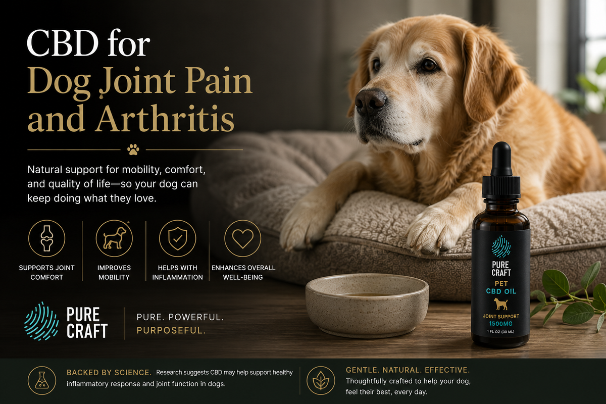 CBD for Dog Joint Pain and Arthritis | PureCraft CBD