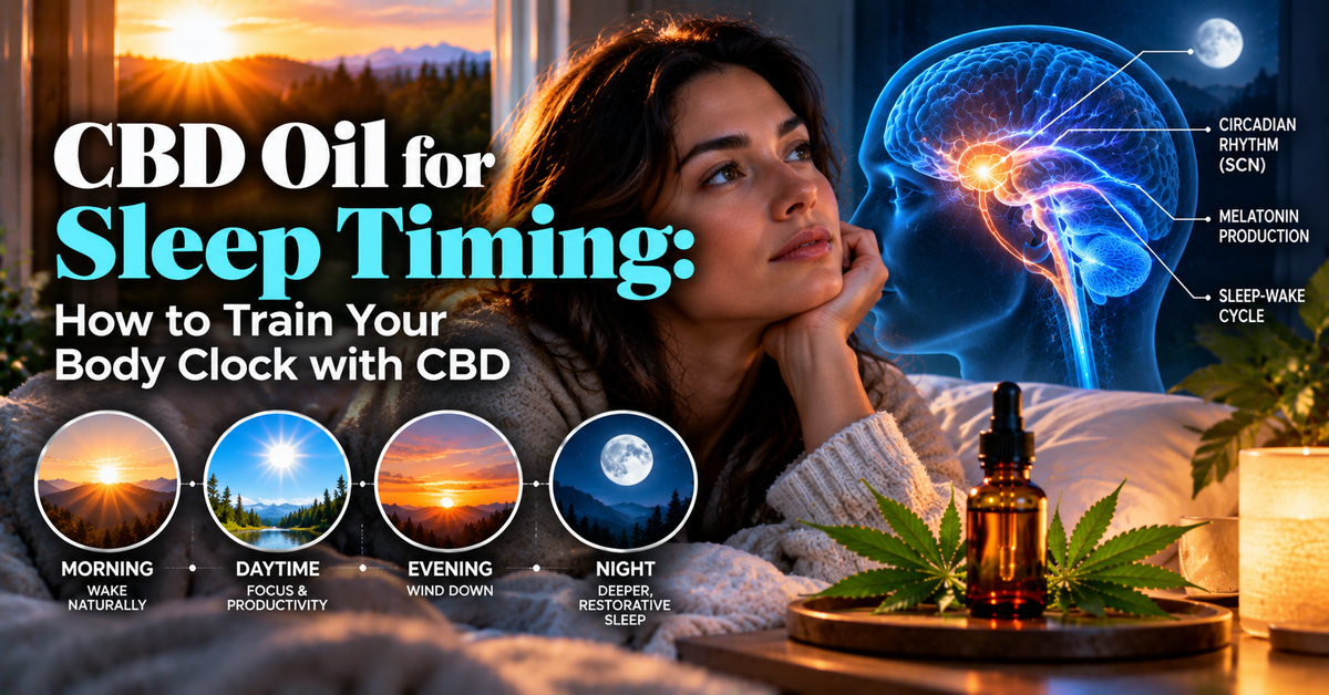 CBD Oil for Sleep Timing: How to Train Your Body Clock with CBD | PureCraft CBD