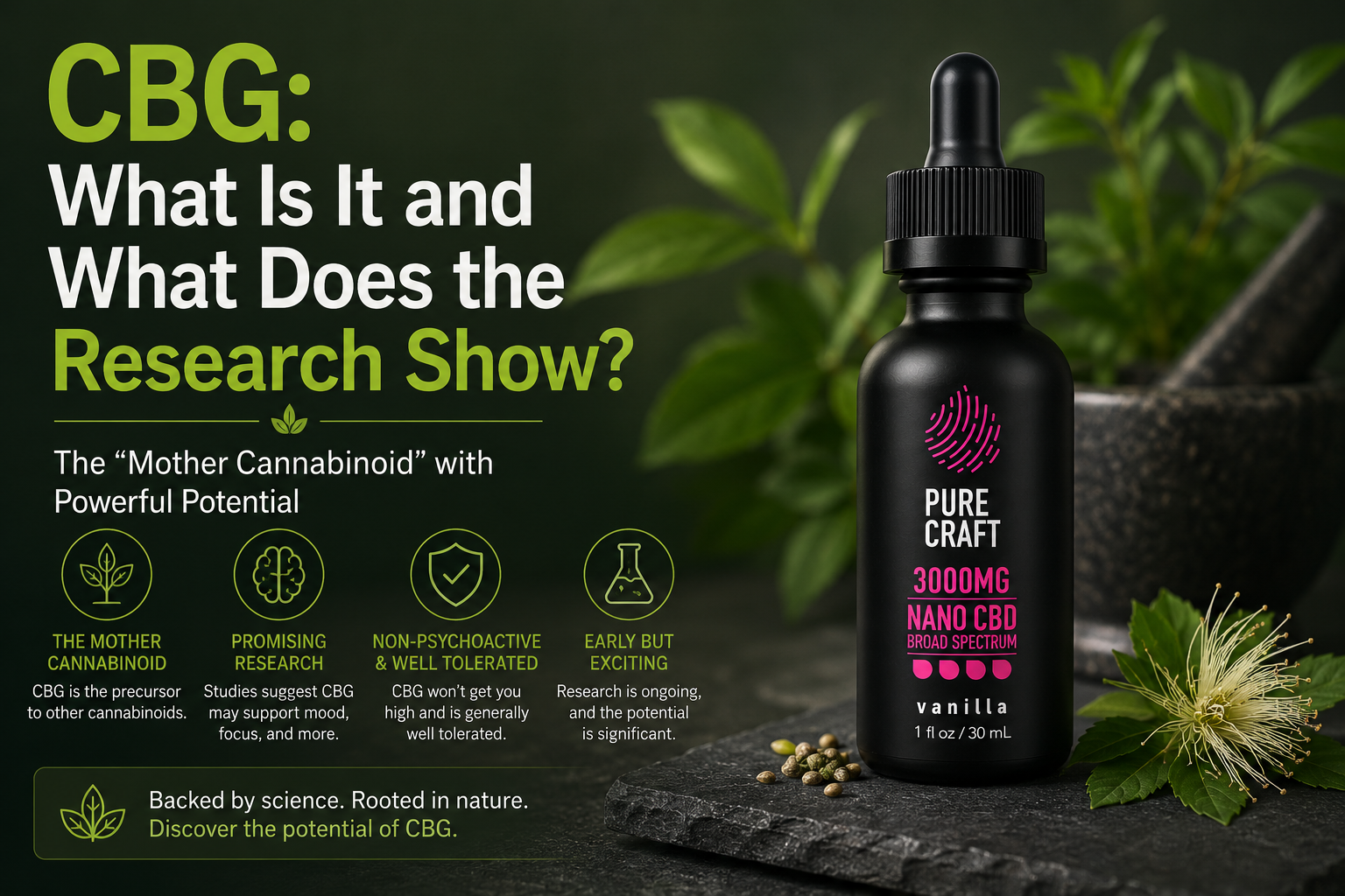 CBG: What Is It and What Does the Research Show? | PureCraft CBD