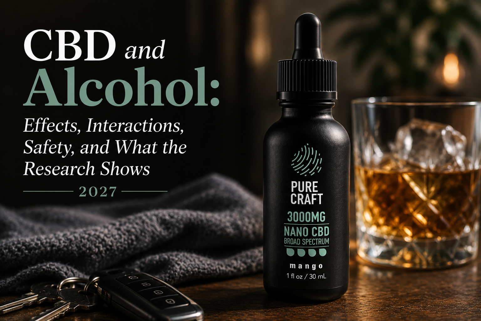 CBD and Alcohol: Effects, Interactions, Safety, and What the Research Shows 2027 | PureCraft CBD