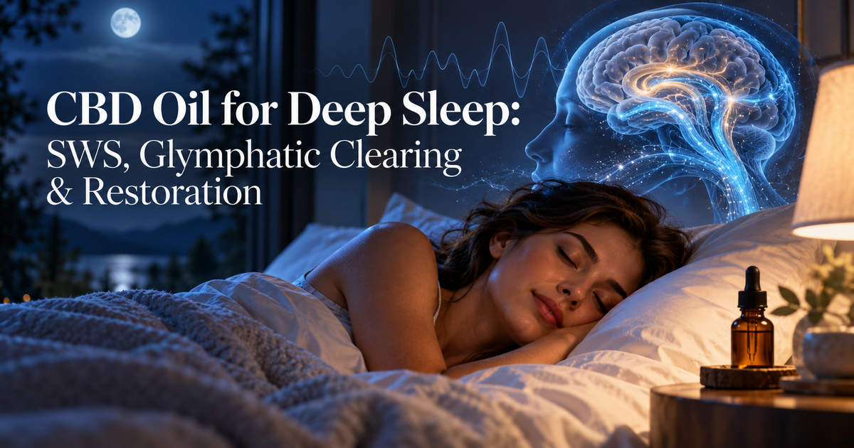CBD Oil for Deep Sleep: SWS, Glymphatic Clearing & Restoration | PureCraft CBD