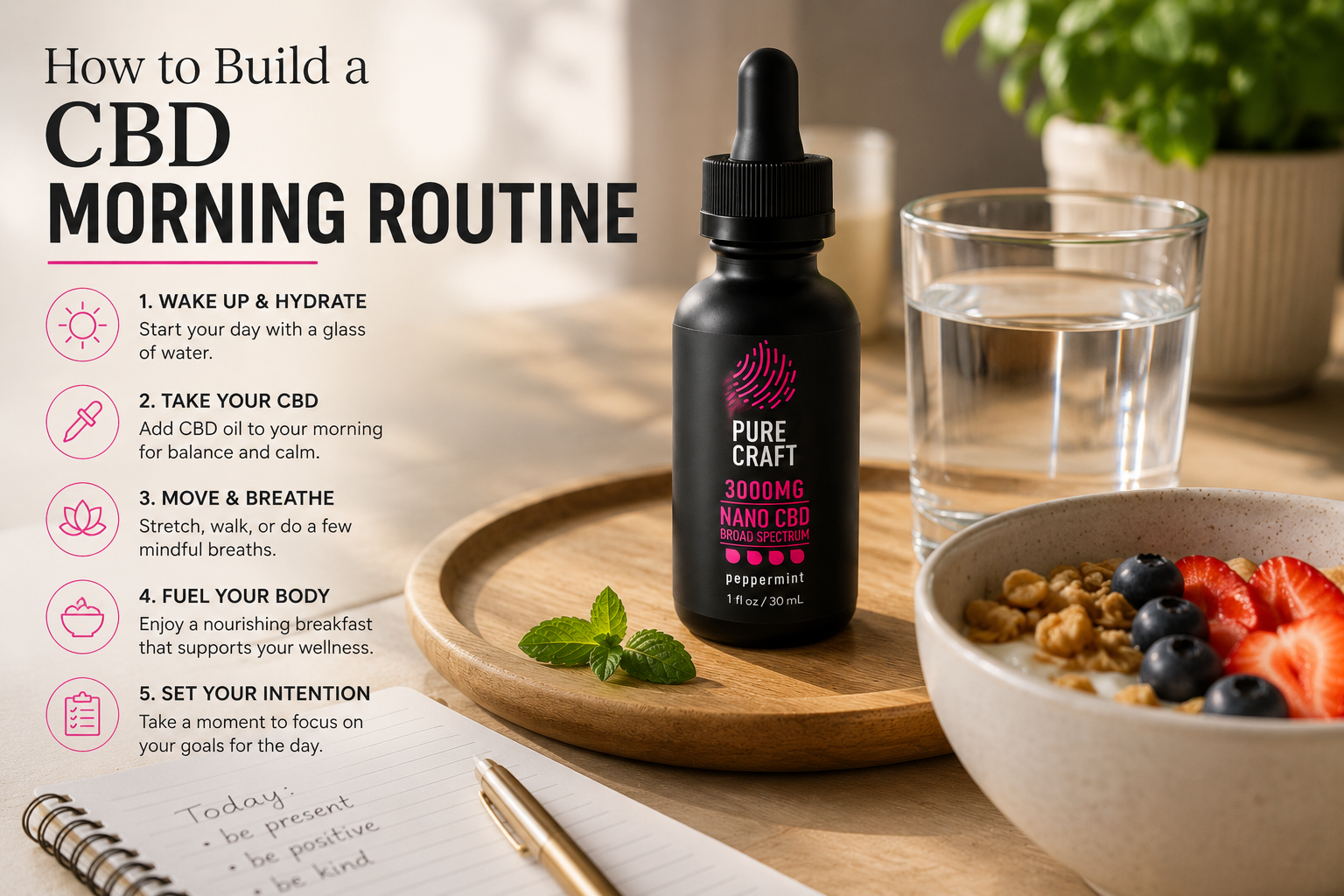 How to Build a CBD Morning Routine | PureCraft CBD
