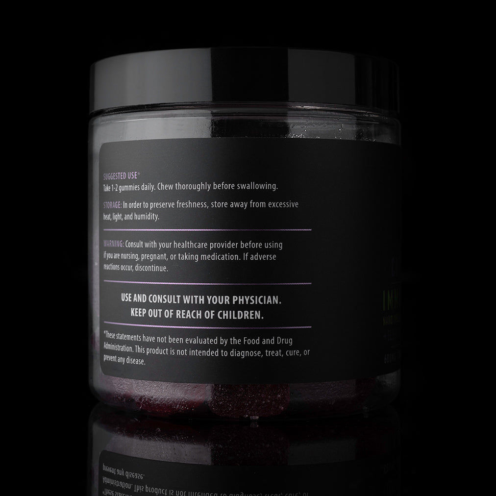750mgNANEDB-3 @@ Vegan Elderberry Immune Support CBD Gummies